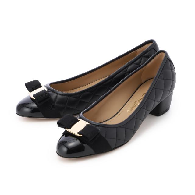フェラガモ FERRAGAMO パンプス レディース QUILTED VARA PUMP ヴァラ