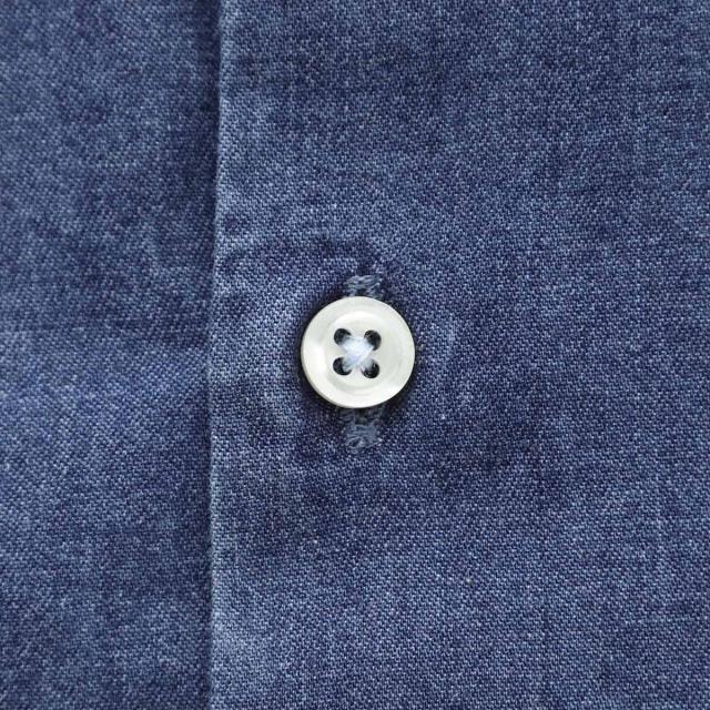 ギローバー GUY ROVER デニムシャツ ホリゾンタルカラーシャツ メンズ WASH_5