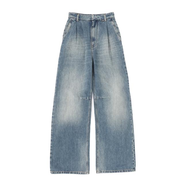 エムエム 6 メゾンマルジェラ MM6 Maison Margiela ジップフライジーンズ ワイドレッグ ジーンズ レディース WIDE-LEG JEANS_1