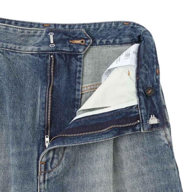 エムエム 6 メゾンマルジェラ MM6 Maison Margiela ジップフライジーンズ ワイドレッグ ジーンズ レディース WIDE-LEG JEANS_3