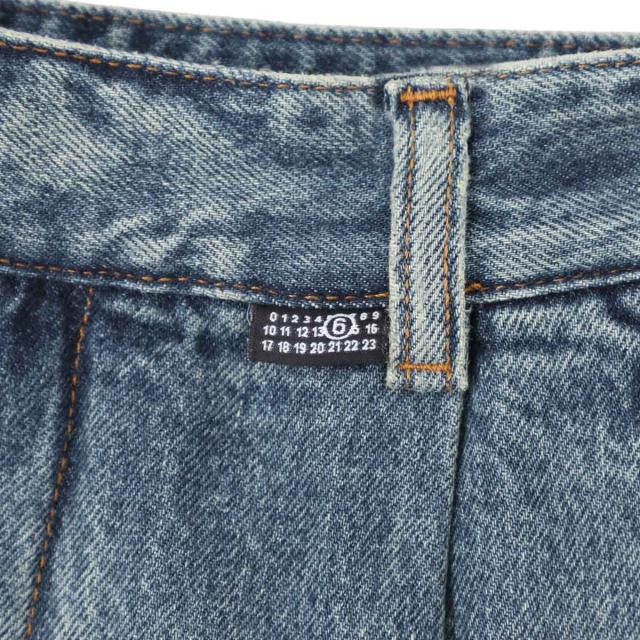 エムエム 6 メゾンマルジェラ MM6 Maison Margiela ジップフライジーンズ ワイドレッグ ジーンズ レディース WIDE-LEG JEANS_7