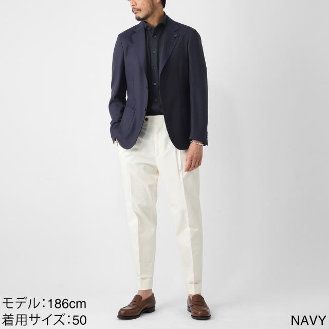 ラルディーニ LARDINI 2つボタン ジャケット シングルジャケット メンズ ROMA ローマ ホップサックジャケット_3