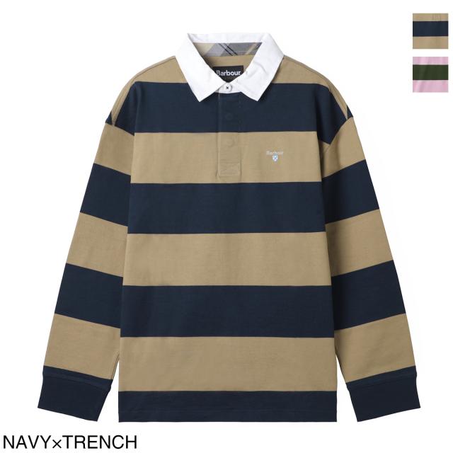バブアー Barbour 長袖ポロシャツ ラガーシャツ メンズ BROOME RUGBY SHIRT