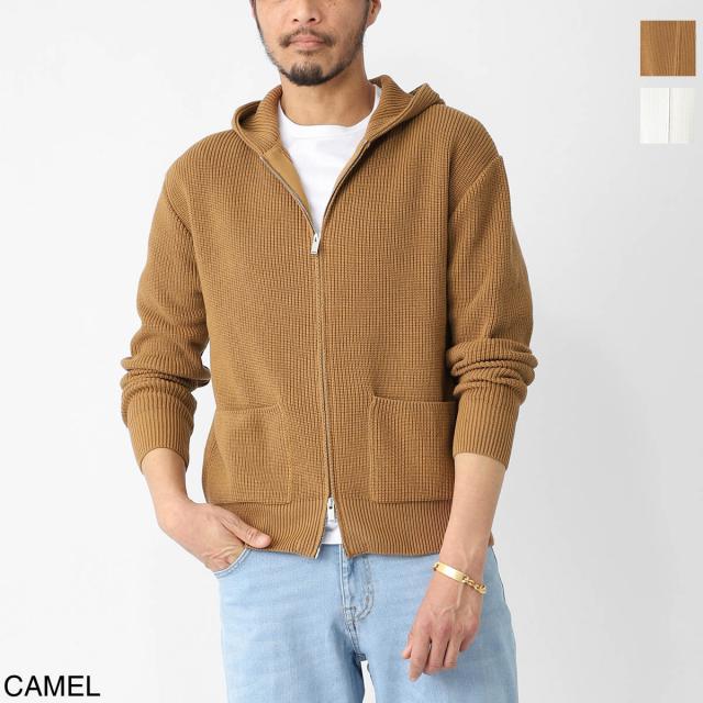ラルディーニ LARDINI ジップアップ カーディガン ニット パーカ メンズ PALMML424