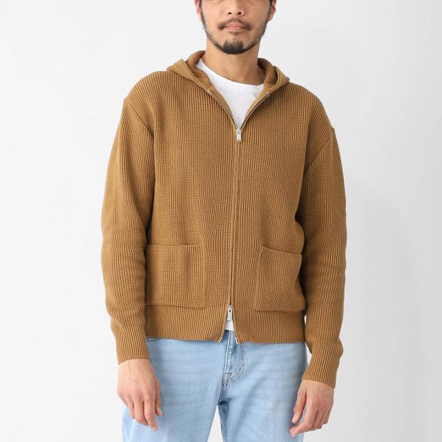 ラルディーニ LARDINI ジップアップ カーディガン ニット パーカ メンズ PALMML424_1