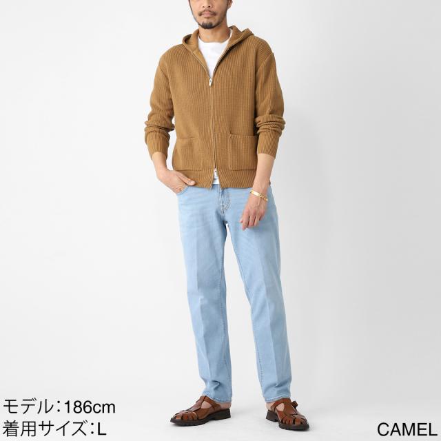 ラルディーニ LARDINI ジップアップ カーディガン ニット パーカ メンズ PALMML424_3