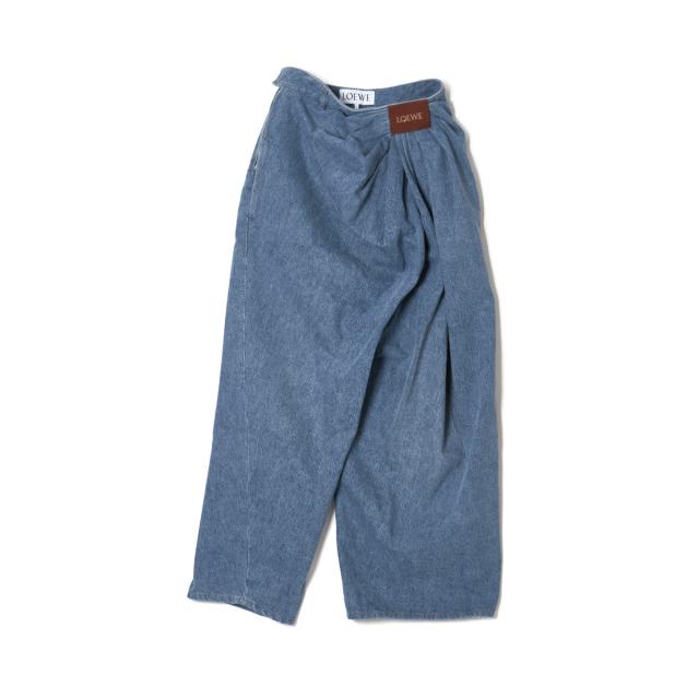 ロエベ LOEWE ジップフライジーンズ レディース DRAPED JEANS_1