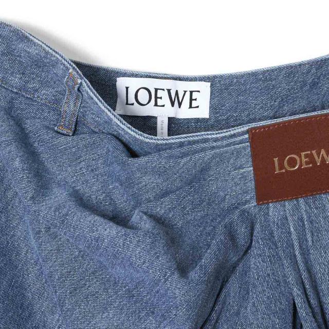 ロエベ LOEWE ジップフライジーンズ レディース DRAPED JEANS_5