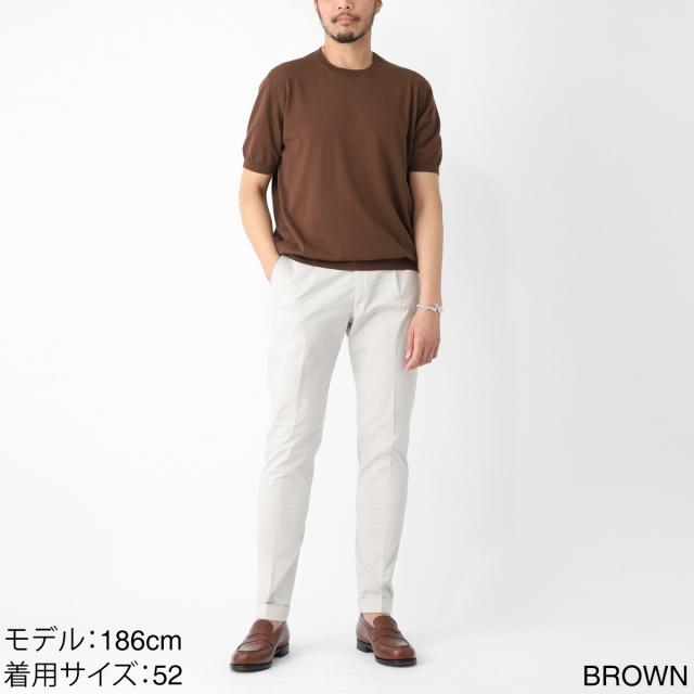 クルチアーニ Cruciani クルーネック 半袖ニット メンズ GIROCOLLO M/C_3
