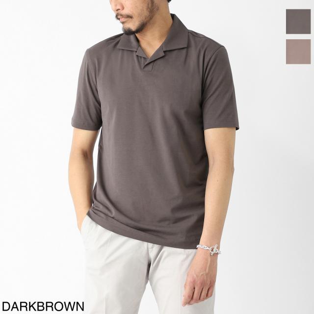 クルチアーニ Cruciani ポロシャツ スキッパーポロシャツ メンズ POLO