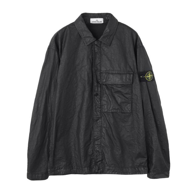 ストーンアイランド STONE ISLAND 長袖レギュラーカラーシャツ オーバーシャツ メンズ 1200003 ORGANIC-LOOK NYLON PANAMA-TC