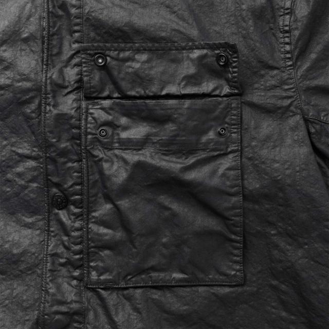 ストーンアイランド STONE ISLAND 長袖レギュラーカラーシャツ オーバーシャツ メンズ 1200003 ORGANIC-LOOK NYLON PANAMA-TC_4