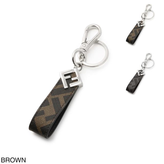 フェンディ FENDI キーリング バッグチャーム メンズ FF SQUARED KEY RING FFスクエア キーホルダー バッグチャーム
