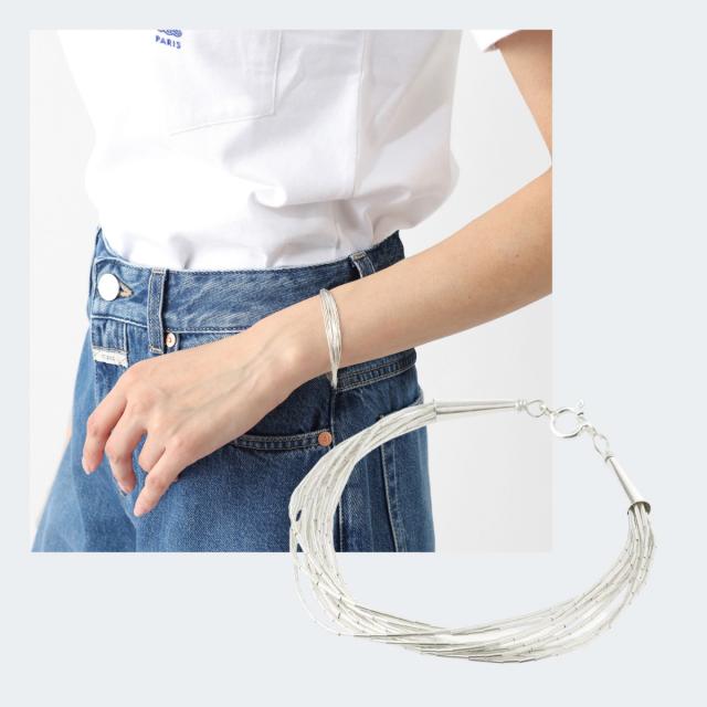 ハルポ(アルポ) HARPO ブレスレット レディース B10 リキッドシルバー リキッドシルバー ビーズ 10連 アクセサリー シルバー