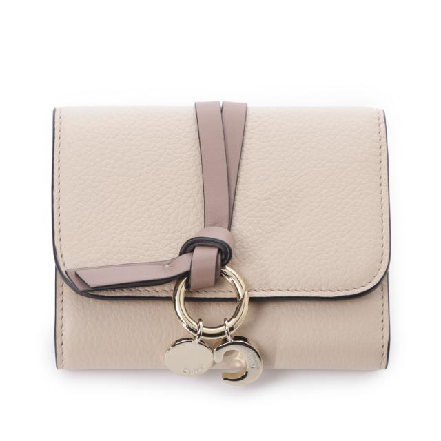 クロエ Chloe 3つ折り財布 小銭入れ付き レディース SMALL ALPHABET TRI-FOLD アルファベット バイカラー_1