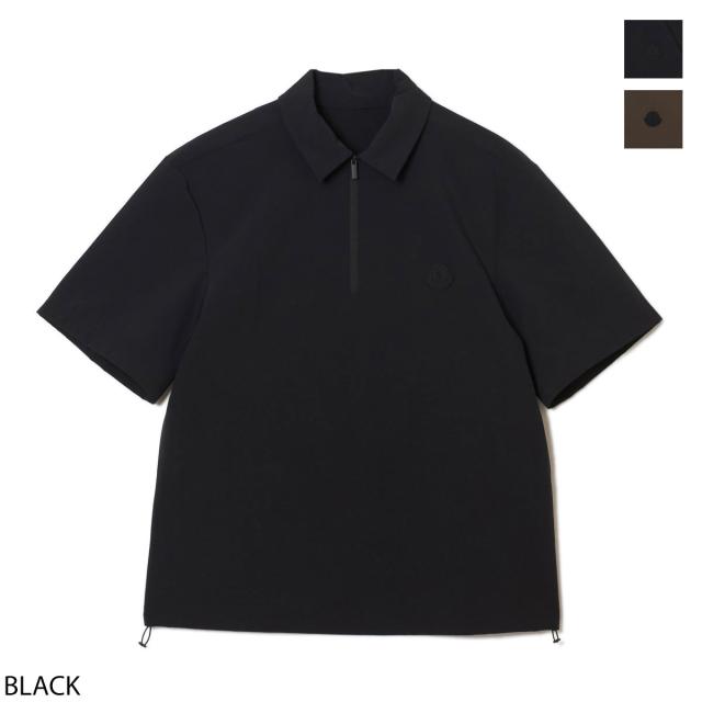 モンクレール MONCLER 半袖シャツ ハーフジップ メンズ