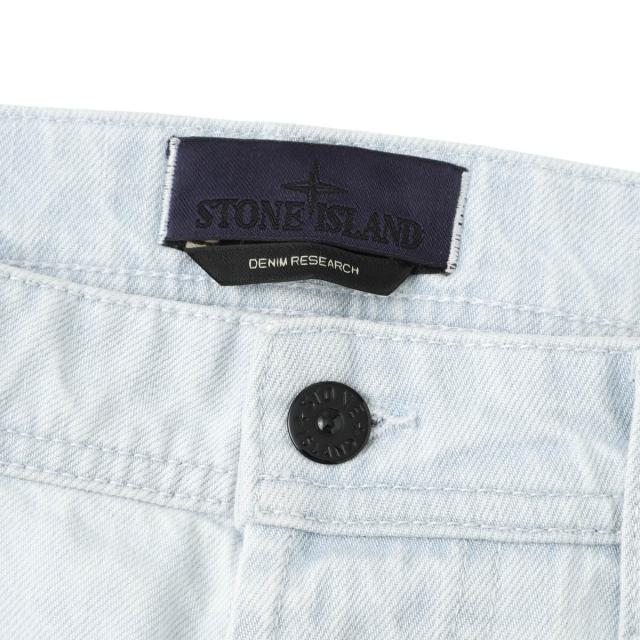 ストーンアイランド STONE ISLAND ボタンフライジーンズ J100005 INDIGO DENIM-ULTRA BLEACHED STONE ISLAND DENIM RESEARCH_5