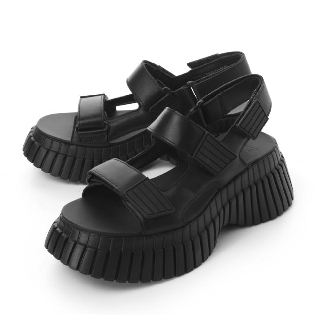 カンペール Camper サンダル レディース PIX BCN 厚底 プラットフォーム チャンキーヒール ベルクロ レザー