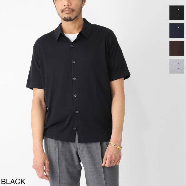 ジョンスメドレー JOHN SMEDLEY 半袖ニットシャツ メンズ FOLKE フォルケ シーアイランドコットン 30ゲージ EASY FIT 22,010円