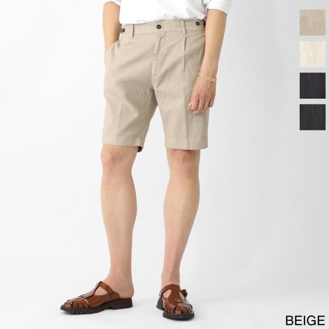 ベルウィッチ BERWICH ショートパンツ メンズ BERTO SHORT COTTON LINEN STRETCH リネンコットンストレッチ