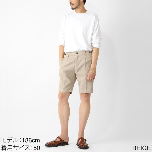 ベルウィッチ BERWICH ショートパンツ メンズ BERTO SHORT COTTON LINEN STRETCH リネンコットンストレッチ_3