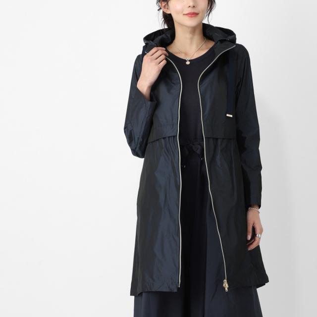ヘルノ HERNO フーデッド コート ロング パーカ レディース NEW TECHNO TAFFETA ニューテクノタフタ