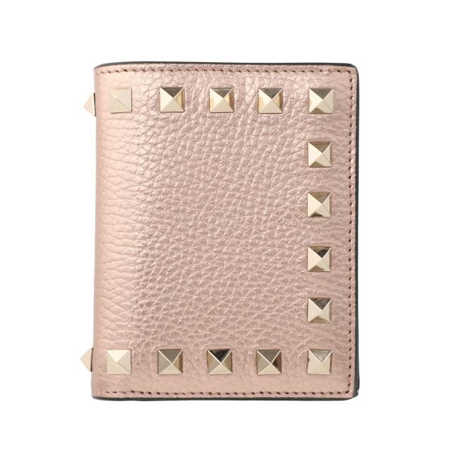ヴァレンティノガラヴァーニ VALENTINO GARAVANI 2つ折り財布 小銭入れ付き コンパクトウォレット ROCKSTUD ロックスタッズ_1