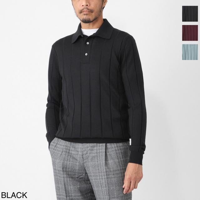 フィリッポ デ ローレンティス FILIPPO DE LAURENTIIS 長袖ニットポロシャツ ポロセーター メンズ POLO SWEATER LS 26,600円