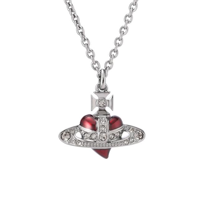 ヴィヴィアンウエストウッド Vivienne Westwood ネックレス レディース MAN. DIAMANTE HEART PENDANT
