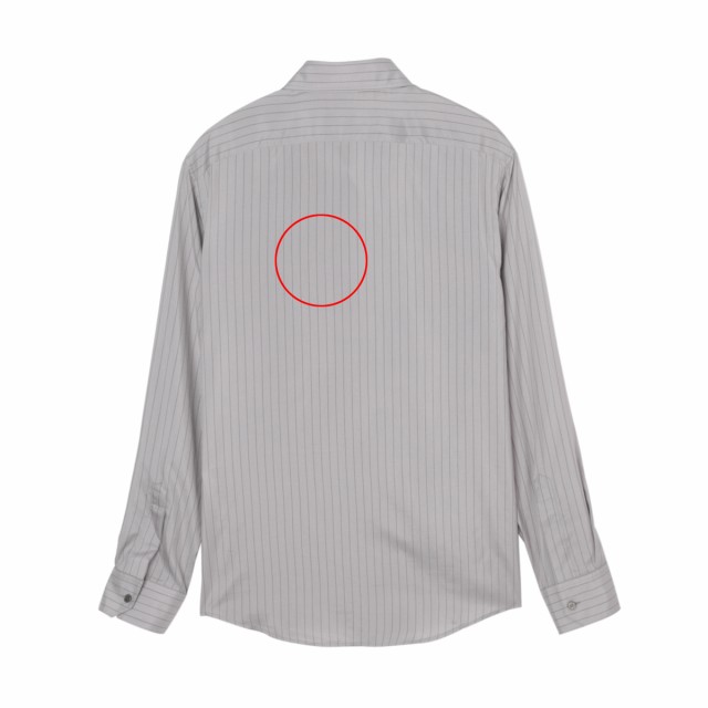 [あす着] セリーヌ CELINE 長袖レギュラーカラーシャツ 総柄シャツ メンズ LOOSE SHIRT IN STRIPED SILKの通販は
