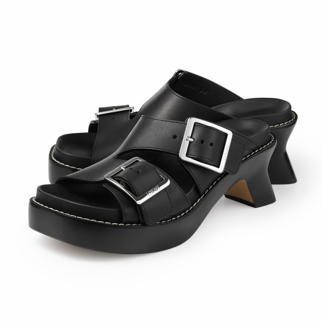 [あす着] ロエベ LOEWE サンダル レディース LOEWE EASE HEEL SLIDE 90