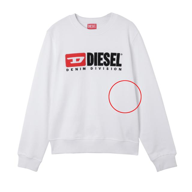 DIESEL（ディーゼル）トレーナー　スウェットシャツ DIESEL ディーゼル オーバルD ロゴ スウェットシャツ トレーナー