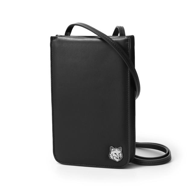 [あす着] メゾンキツネ MAISON KITSUNE ネックポーチ メンズの通販は 18,331円