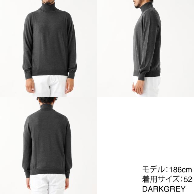 グランサッソ Gran Sasso タートルネックニット ハイネック メンズ