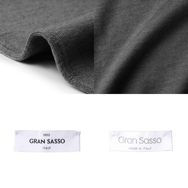 グランサッソ Gran Sasso タートルネックニット ハイネック メンズ