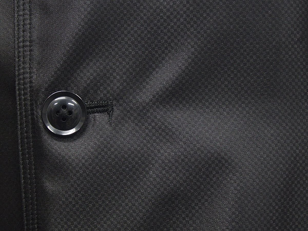 秋冬物 中綿ライナー付き/撥水 ステンカラーコート 黒 ビジネス