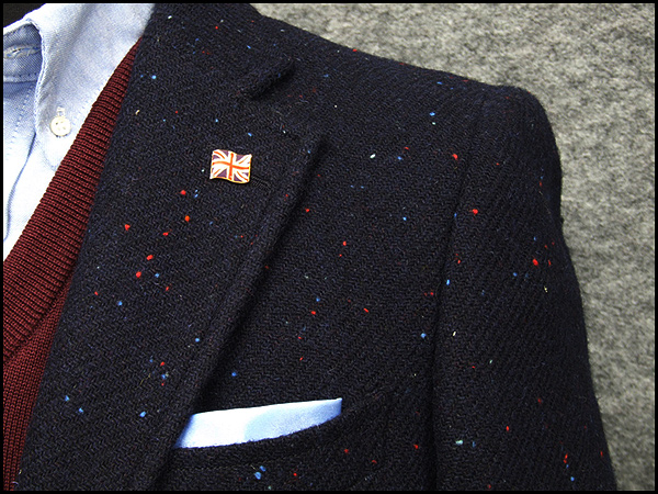 英国生地 Harris Tweed ハリスツイード ジャケット 日本製 濃紺 綾 カラーネップ シングル2釦 Ab体 秋冬物 Htj J500の通販はau Pay マーケット 背広屋石k