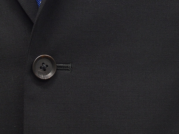 春夏物 [Janecostellazione] スタイリッシュ2釦スーツ 黒無地 AB5