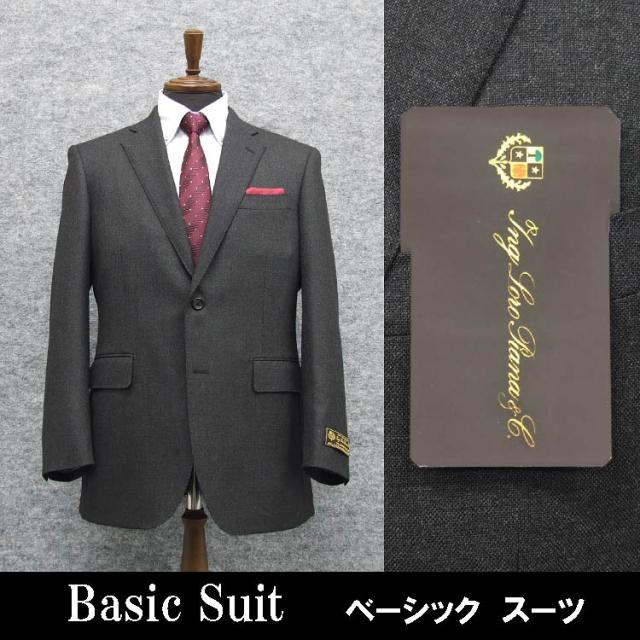 秋冬物 [ロロピアーナ] ZELANDER DREAM グレー/無地 [AB体][BB体] ベーシック２釦スーツ 送料無料 LOR-N04