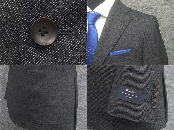 MARZOTTO]クラシコテーパードスーツ 2タックパンツ スタイリッシュ段