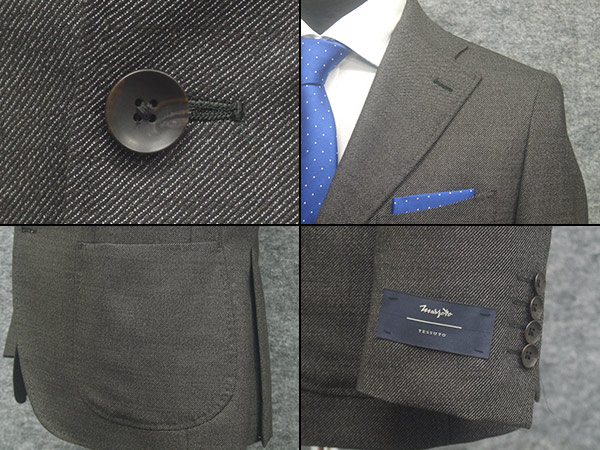 MARZOTTO]クラシコテーパードスーツ 2タックパンツ スタイリッシュ段