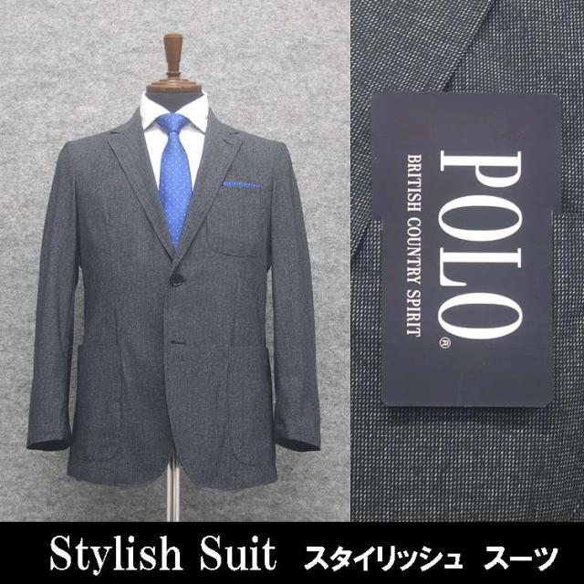[POLO　B.C.S] ポロ 春夏物 メンズ スーツ セットアップ カジュアルスーツ 紺系 ネイビー ウォッシャブル POLO-0553-88