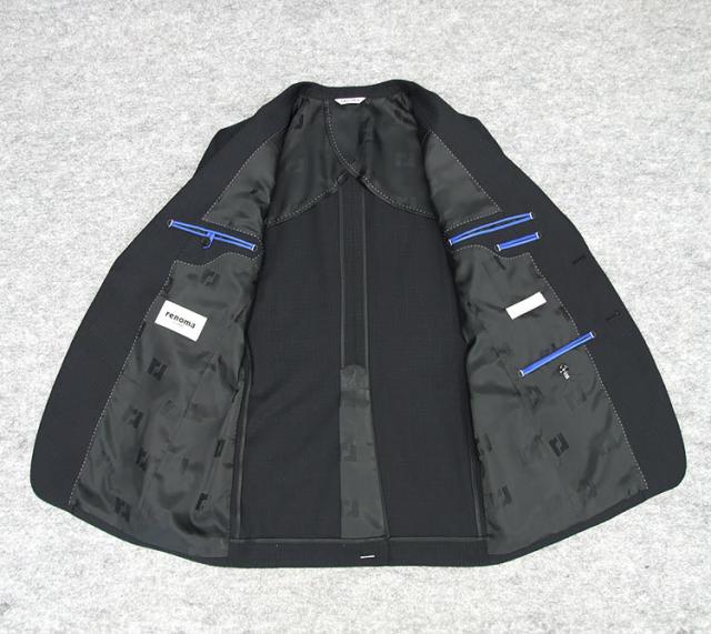 春夏物 [renoma] レノマ 尾州産生地使用 スタイリッシュ2釦シングルスーツ 濃紺/チェック RM0218-88 春夏物 [renoma] レノマ 尾州産生地使用 スタイリッシュ2釦シングル