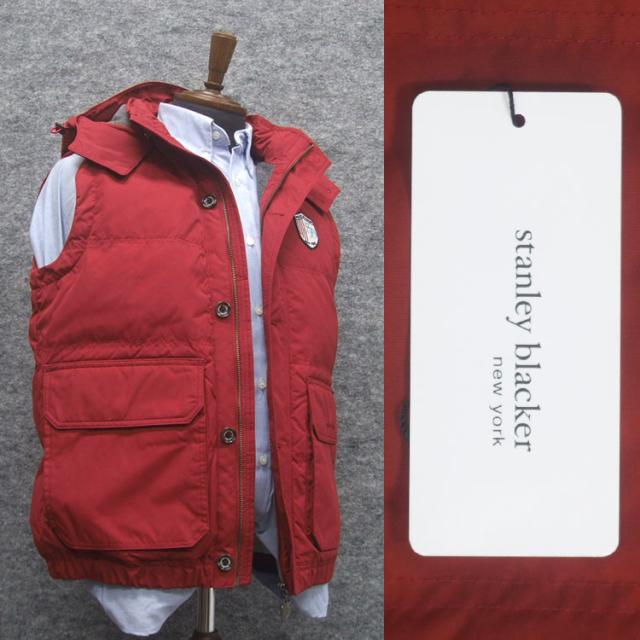 秋冬物 ダウンベスト [STANLEY BLACKER]スタンリーブラッカー レッド　メンズ　SBK0575-35