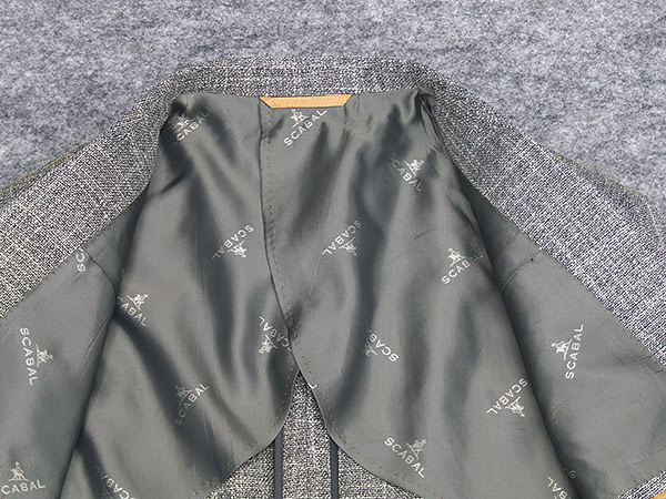 春夏物ジャケット[SCABAL]スキャバル オーダー生地使用 ベーシック2釦 