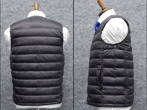 インナーダウンベスト グレー ダウン90 フェザー10 メンズ 軽量 ポケッタブル メール便可 Vd0 Gyの通販はau Pay マーケット 背広屋石k