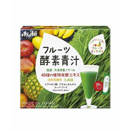 アサヒグループ食品  フルーツ酵素青汁 30袋 【10個セット】【お取り寄せ】(4946842638994-10)の通販は