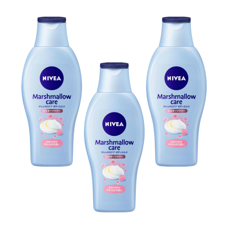 ★まとめ買い★　ニベア　マシュマロケアボディミルク　シルキーフラワーの香り　２００ｍｌ　×24個【イージャパンモール】 医薬部外品】ニベア マシュマロケア ボディミルク シルキーフラワーの