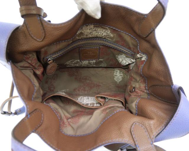 LANCEL ランセル 2WAY レザー リュック ハンドバッグ ブラウン
