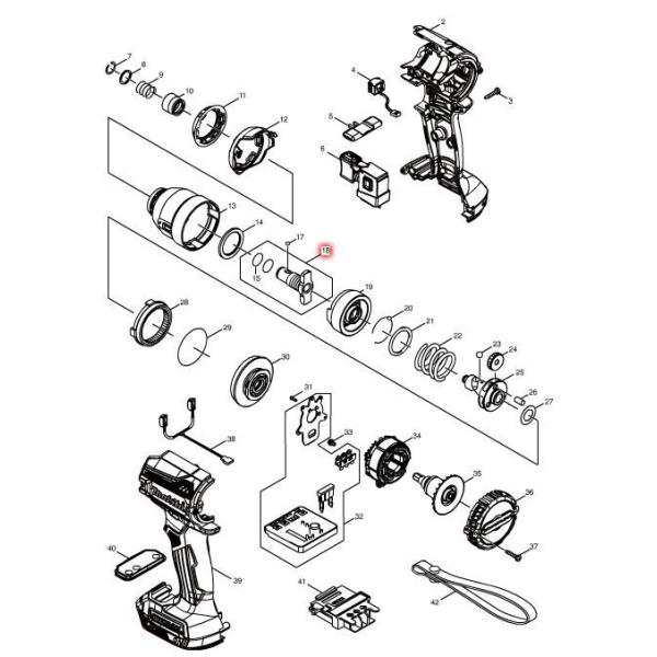 SALE／89%OFF】 図番018 部品 135957-7 アンビルアッセンブリ マキタ TD161D用 TD171D